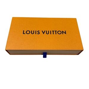 Louis Vuitton Orange Box with Blue Tab Extra Long Size for Wallet/Acccesory
